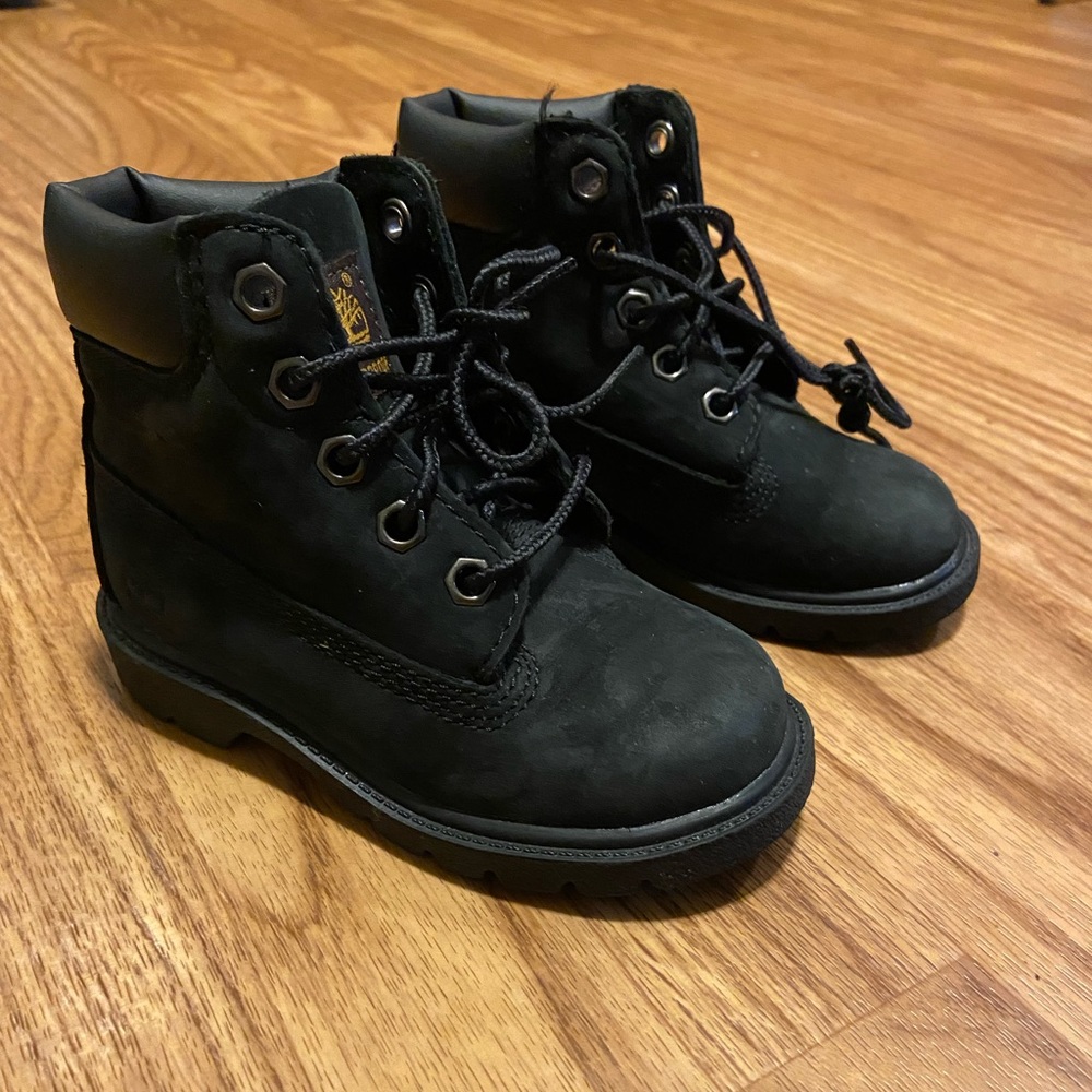 Toddler Timberland Boots Size 7c - BLACK